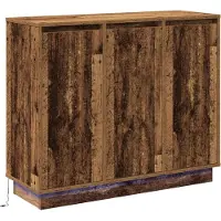 vidaXL LED-Sideboard Altholz 90 x 32 x 75 cm Holzwerkstoff