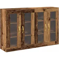 vidaXL Wandschränke 2 stk. Altholz 69,5 x 34 x 90 cm Holzwerkstoff