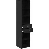 vidaXL Highboard Schwarz Eichen-Optik 40 x 42,5 x 185 cm Holzwerkstoff