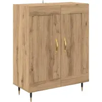 vidaXL Highboard 2 stk. Artisan-Eiche 69,5 x 34 x 180 cm Holzwerkstoff