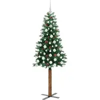 vidaXL Schlanker Weihnachtsbaum Grün 180 cm