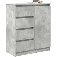 vidaXL Sideboard mit Schubladen Betongrau 71x35x84 cm Holzwerkstoff