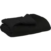 vidaXL Ganzjahresbettdecke 240 x 260 cm 4 Jahreszeiten Schwarz