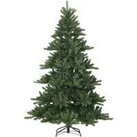 vidaXL Künstlicher klappbarer Weihnachtsbaum Grün 180 cm PVC und Stahl