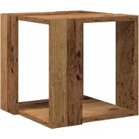 vidaXL Couchtisch Altholz 32 x 32 x 30 cm Holzwerkstoff