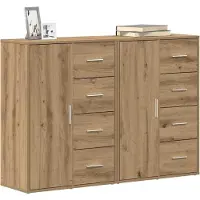 vidaXL Sideboard 2 stk. Artisan-Eiche 60 x 31 x 84 cm Holzwerkstoff