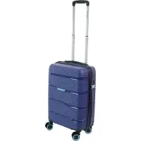 Dielle Polypropylen Handgepäck Koffer Serie 170 17050BL 55x38cm mit TSA-Schloss und 4 Rollen