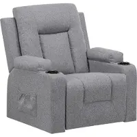 COMHOMA Relaxsessel TV-Sessel aus Stoff mit Liegefunktion Fernsehsessel Verstellbar, Recliner Chair, dunkelgraustoff