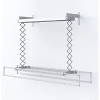 Foxydry Elektrischer Wand-Wäscheständer aus Aluminium, 160 cm – PRO