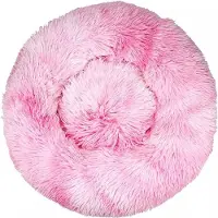 Surtep Tierbett Jenny Rosa Weiß 50x50x20 cm, rund, rutschfest, waschbar für Hunde & Katzen