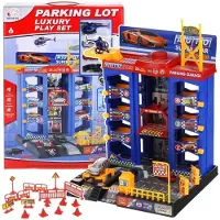 Nobo Kids Parken Mehrstöckiges Autohaus mit Aufzug Hubschrauber + Autos