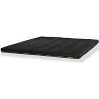 Letti Latex Topper Black Label 140x200x8 – Ergonomisch, Orthopädisch, Atmungsaktiv, mit 80% SBR Latex & 20% Naturlatex, Schwarzer Bezug –