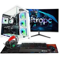Nitropc Gaming-Desktop-PC Pack Extrême - AMD Ryzen 5 8400F, AMD Radeon RX 9060 XT 16 GB, 32 GB RAM, 1 TB SSD, Windows 11 Pro