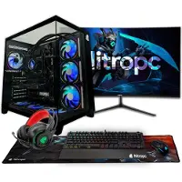 Nitropc Gaming-Desktop-PC Pack Extrême - Intel Core i7-12700K, NVIDIA GeForce RTX 5060 Ti 16 GB, 32 GB RAM, 1 TB SSD, Windows 11 Pro