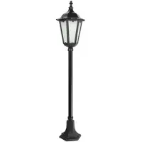 SU-MA Garten-Stehleuchte 114x24 cm 1xE27 schwarz IP43 Retro K 5002/2
