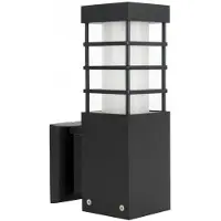 SU-MA Aluminium-Außenwandleuchte 1xE27 schwarz IP54 RADO RADO II K BL