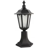 SU-MA Garten-Stehleuchte 45x21 cm 1xE27 schwarz IP43 Retro K 4011/1/M