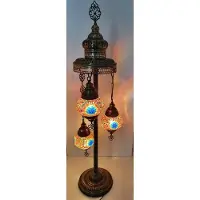 Halay Oosterse Glans - Handgefertigte Mozaïeklampe - Stehlampe 102 cm - Bunt, E14 LED, energieeffizient