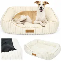 Dogeste Hundebett 85x65 cm weich rutschfest für kleine und mittelgroße Hunde