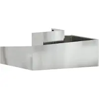 vidaXL Garten-Pflanzgefäß Silber 100 x 100 x 50 cm Verzinkter Stahl