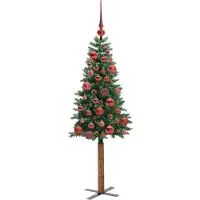 vidaXL Schlanker Weihnachtsbaum Grün 150 cm