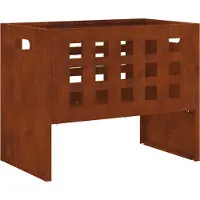 vidaXL Feuerstelle Braun 50 x 30 x 40 cm Stahl