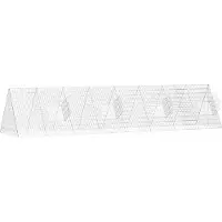 vidaXL Hasenkäfig Silber 430 x 100 x 85 cm Verzinkter Stahl