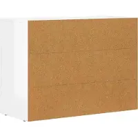 vidaXL Sideboard ELST Hochglanz Weiß 80,5 x 35 x 59 cm Holzwerkstoff