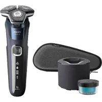 Philips SHAVER Series 5000 S5885/50 Elektrischer Nass- und Trockenrasierer, Rotationstrasierer, Blau, SkinIQ, Tasten, SH71, 2 Jahr(e)