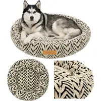 Dogeste Donut Hundebett XXL 100 cm rund für große Hunde, waschbar, rutschfest