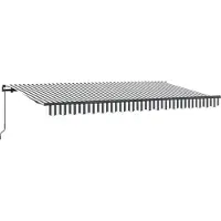 vidaXL Ausziehbare Markise Anthrazit 400 x 200 cm Stoff