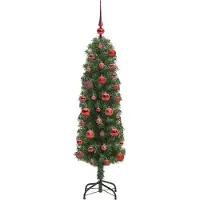 vidaXL Künstlicher Weihnachtsbaum mit 150 LEDs mit Ständer Grün 120 cm