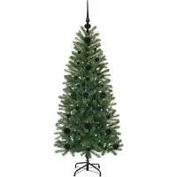 vidaXL Künstlicher Weihnachtsbaum Grün 120 cm PE und PVC