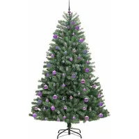 vidaXL Künstlicher klappbarer Weihnachtsbaum Grün 240 cm