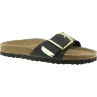 Jane Klain Damenschuhe Pantoletten Fußbett Schwarz Freizeit