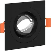 vidaXL Spotlight 24 Stk. Schwarz 9 x 9 x 2 cm Aluminium