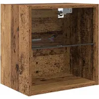 vidaXL TV Wand Einheiten mit LED 5 stk. Altholz 100 x 30 x 30 cm