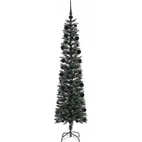 vidaXL Künstlicher Weihnachtsbaum mit 300 LEDs mit Ständer Grün 210 cm