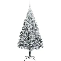 vidaXL Künstlicher Weihnachtsbaum Weiß 180 cm