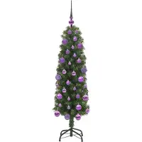 vidaXL Künstlicher Weihnachtsbaum mit 150 LEDs mit Ständer Grün 120 cm