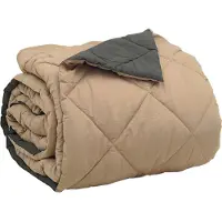 vidaXL Ganzjahresbettdecke Anthrazit und Taupe 200 x 200 cm Mikrofaser