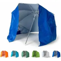 Beach Line Sonnen Strandschirm Tragbar Leicht Alu Zelt Motorradfahrer 160 cm Piuma - Blau