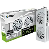 Palit GeForce RTX 5060 Ti White OC, GeForce RTX 5060 Ti, 8 GB, GDDR7, 128 Bit, 7680 x 4320 Pixel, PCI Express 5.0