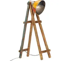 Syfax Stehlampe Mehrfarbig E27 Massivholz Mango
