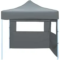 vidaXL Party-Zelt 291 x 291 x 315 cm Anthrazit Oxford-Stoff