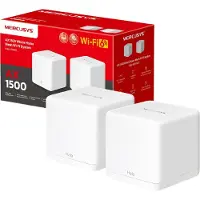 TP-LINK Mercusys Halo H1500X V1 - WLAN-System - 2 Router - bis zu 371 m² - Netz 1GbE - Router - WLAN