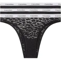 Calvin Klein Brazilian Low-Rise Unterwäsche 3er-Pack UB1 Schwarz Damen