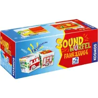 Kosmos 697372 Soundwürfel Fahrzeuge, Lernspielzeug mit Geräuschen, für Kinder ab 2 Jahren, Spielzeug für Kleinkinder, Geräusche von Feuerwehrauto, Lokomotive, Hubschrauber, Rennwagen, LKW, Schiff