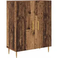 vidaXL Highboard Altholz 69,5 x 34 x 180 cm Holzwerkstoff