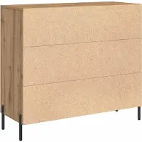 vidaXL Sideboard Artisan-Eiche 90 x 34 x 80 cm Holzwerkstoff